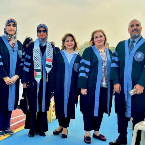 The College of Languages Participates in the Central Graduation Ceremony of the University of Baghdad