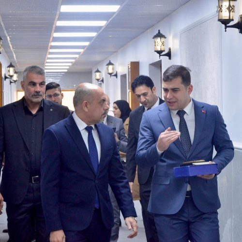 The College of Languages discusses opening scientific partnerships and international cooperation with the Turkish Embassy delegation