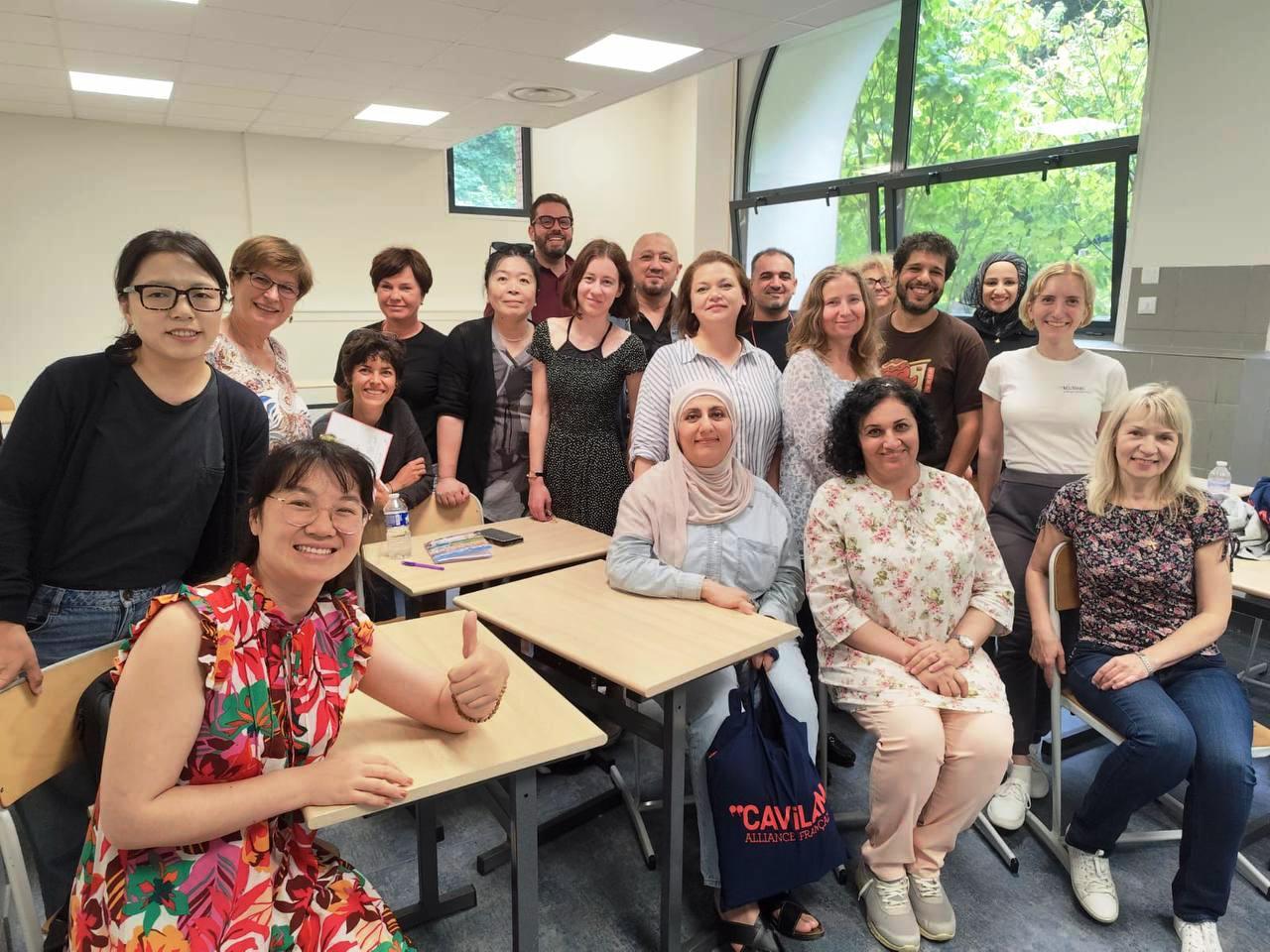 Professors from the Department of French at the University of Baghdad College of Languages Complete Advanced Training Course in France (1)