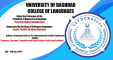 College of Language holds its First International Scientific Conference